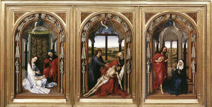 WEYDEN, Rogier van der Mary Altarpiece china oil painting image